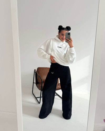 Spodnie dresowe z logo La Milla czarne