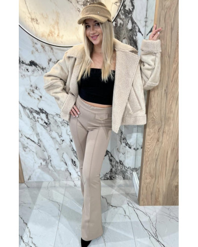 Daszek z bukli By o la la...! camelowy