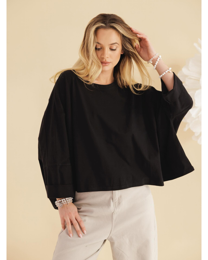 Bluzka nietoperz By o la la...! czarna