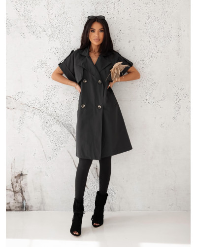 Kamizelka z kwiatem By o la la...! czarny