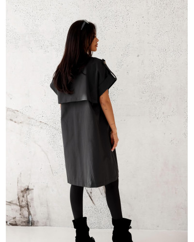 Kamizelka z kwiatem By o la la...! czarny