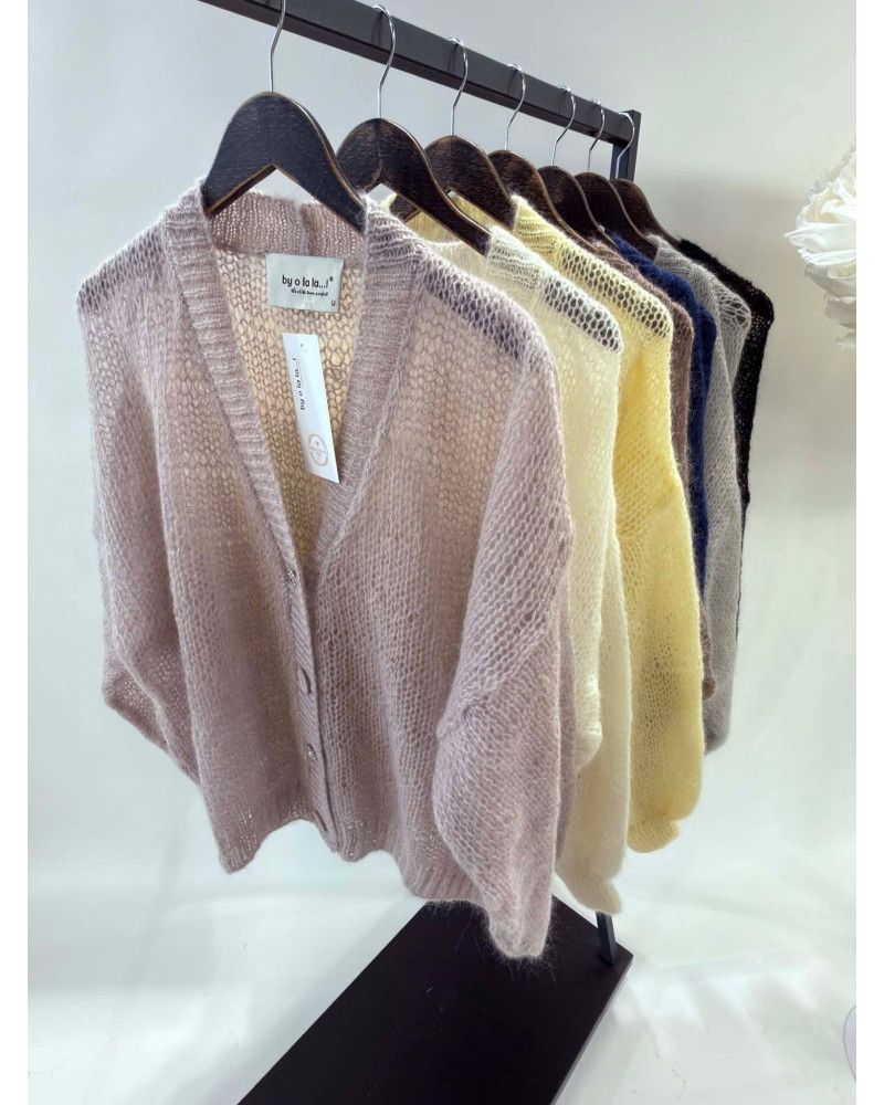 Kardigan mgiełka By o la la...! czarny