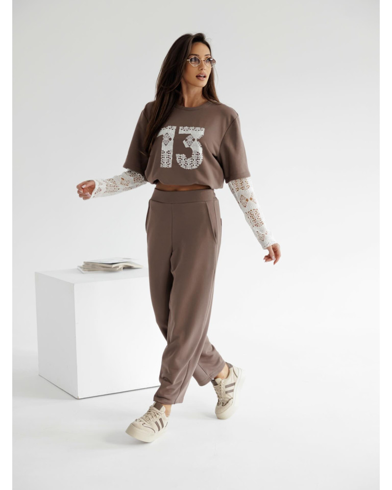 Komplet dresowy 13 By o la la...! kakao