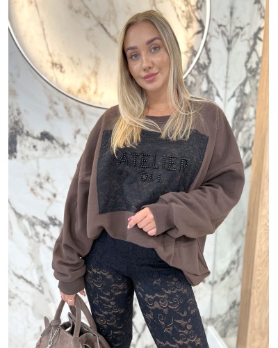 Bluza Atelier OLL By o la la...! chocomus z czarnym