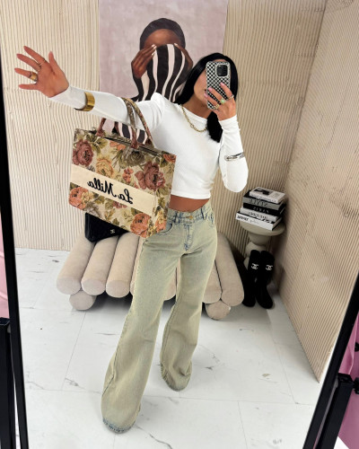 Top z długim rękawem La Milla biały