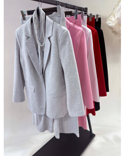 Komplet z marynarką By o la la...! sugar pink