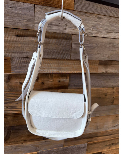 Torebka z regulowanym paskiem By o la la...! biała