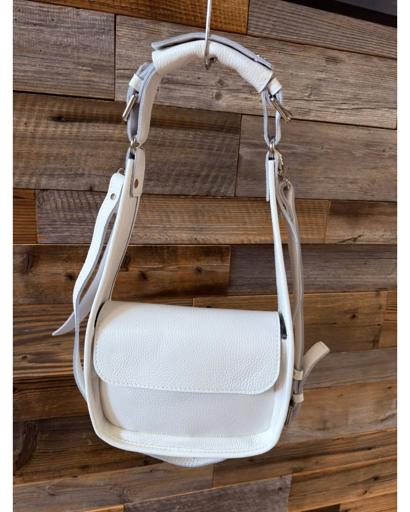 Torebka z regulowanym paskiem By o la la...! biała