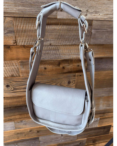 Torebka z regulowanym paskiem By o la la...! beżowa