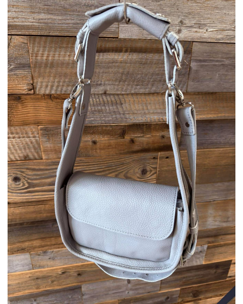 Torebka z regulowanym paskiem By o la la...! beżowa