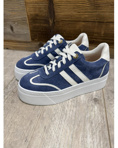 Sneakersy z paskami By o la la...! denim