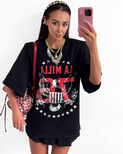 T-shirt orzeł La Milla czarny