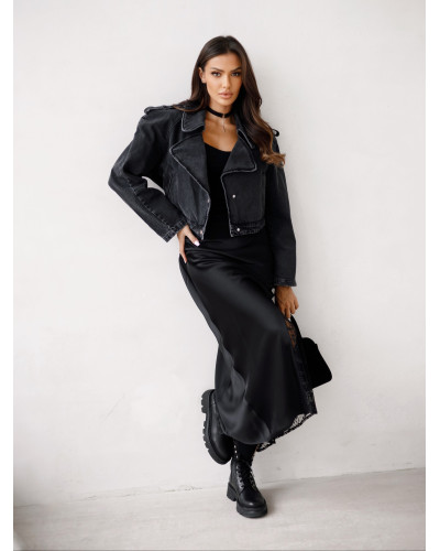 Ramoneska jeansowa By o la la...! czarna