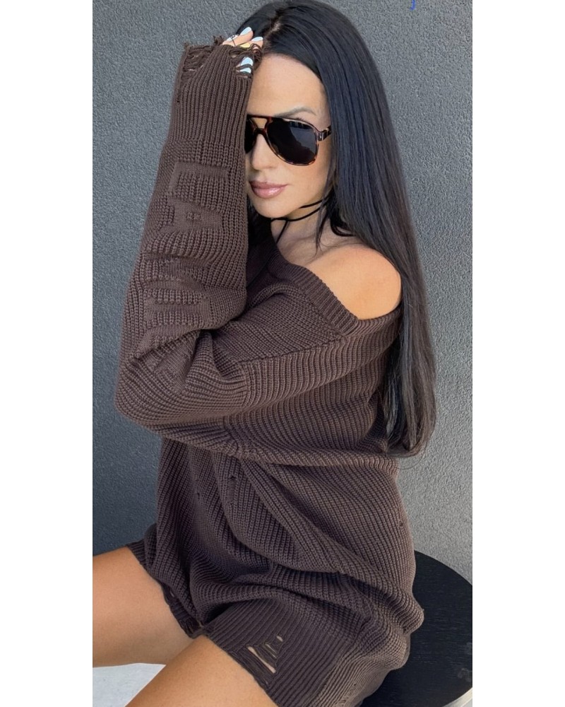 Sweter tunika La Milla czekoladowy Sweter tunika La Milla czekoladowy