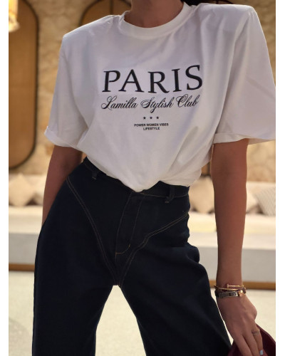 T-shirt La Milla Paris biały