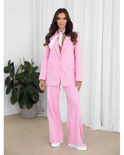 Komplet z marynarką By o la la...! sugar pink