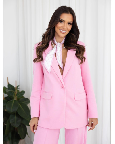 Komplet z marynarką By o la la...! sugar pink