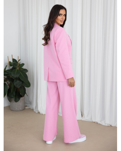 Komplet z marynarką By o la la...! sugar pink