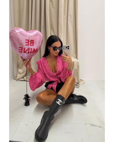 Koszula wiązana La Milla różowa