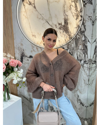 Kardigan mgiełka By o la la...! kakao