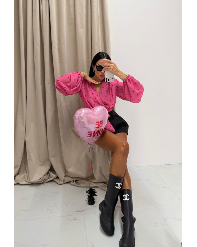 Koszula wiązana La Milla różowa