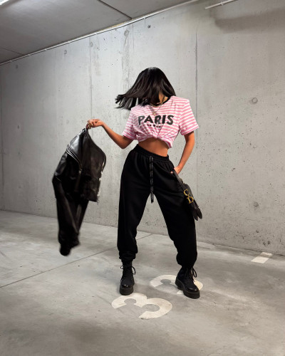 Spodnie dresowe pumpy La Milla czarne