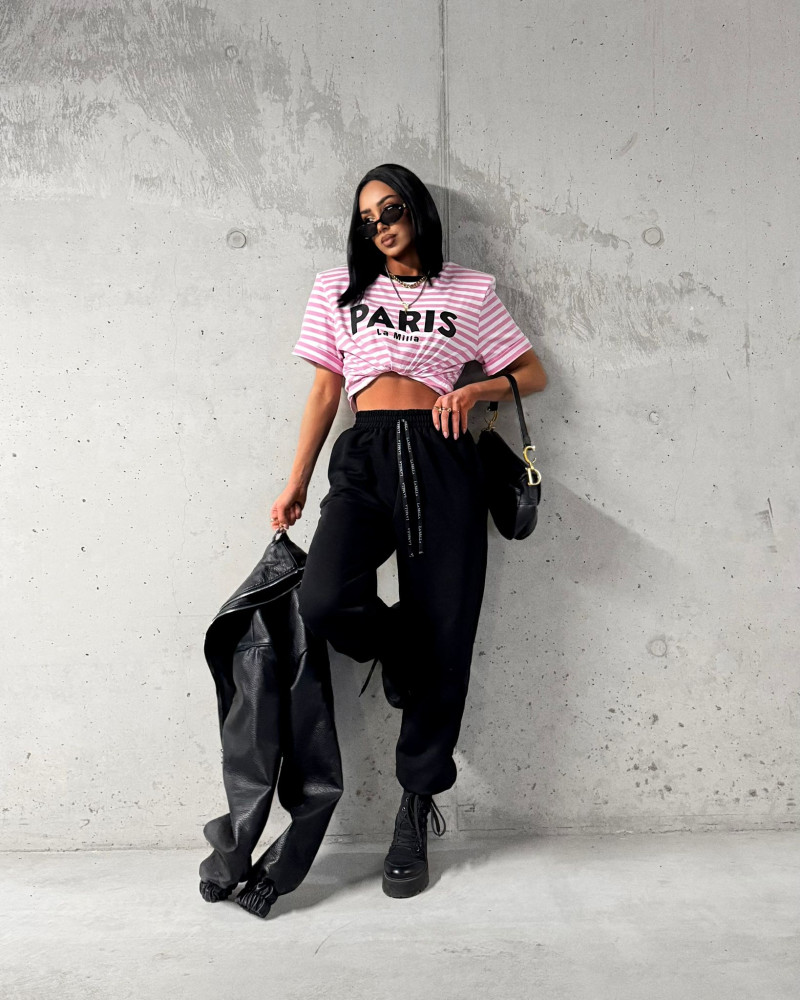 Spodnie dresowe pumpy La Milla czarne