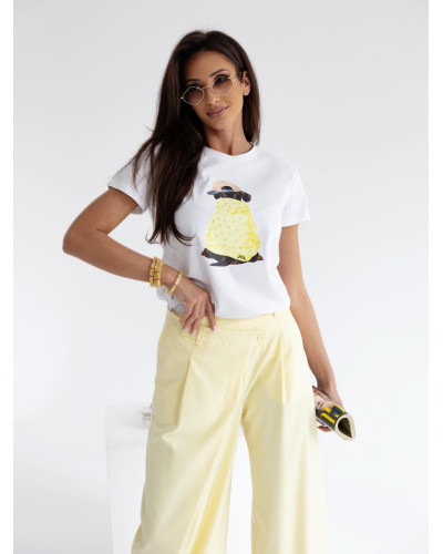 T-shirt z pieskiem By o la la...! sunshine