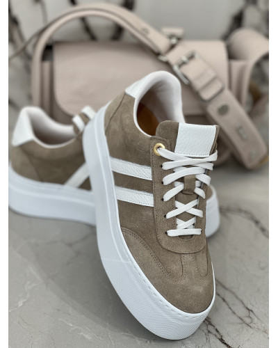 Sneakersy By o la la...! beżowe