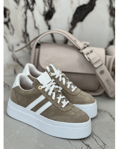 Sneakersy By o la la...! beżowe