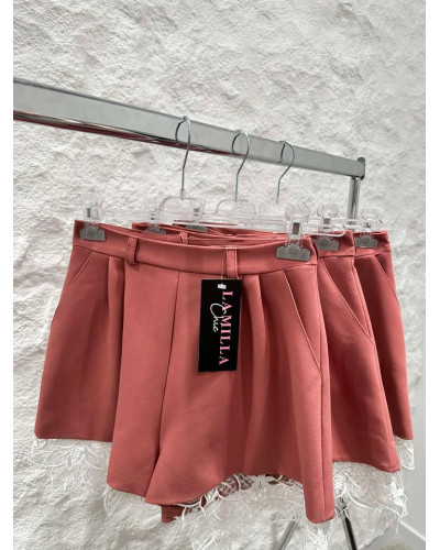 Spodenki materiałowe motylki z koronką La Milla szminka