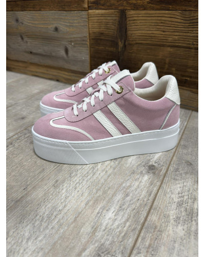 Sneakersy z paskami By o la la...! sugar pink