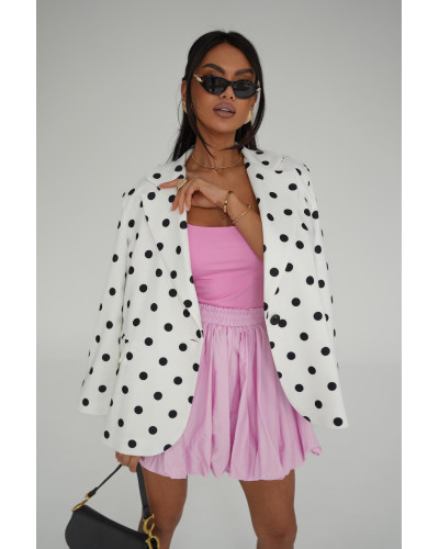 Marynarka w kropki SLAY biała