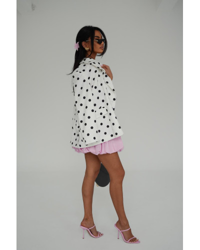 Marynarka w kropki SLAY biała