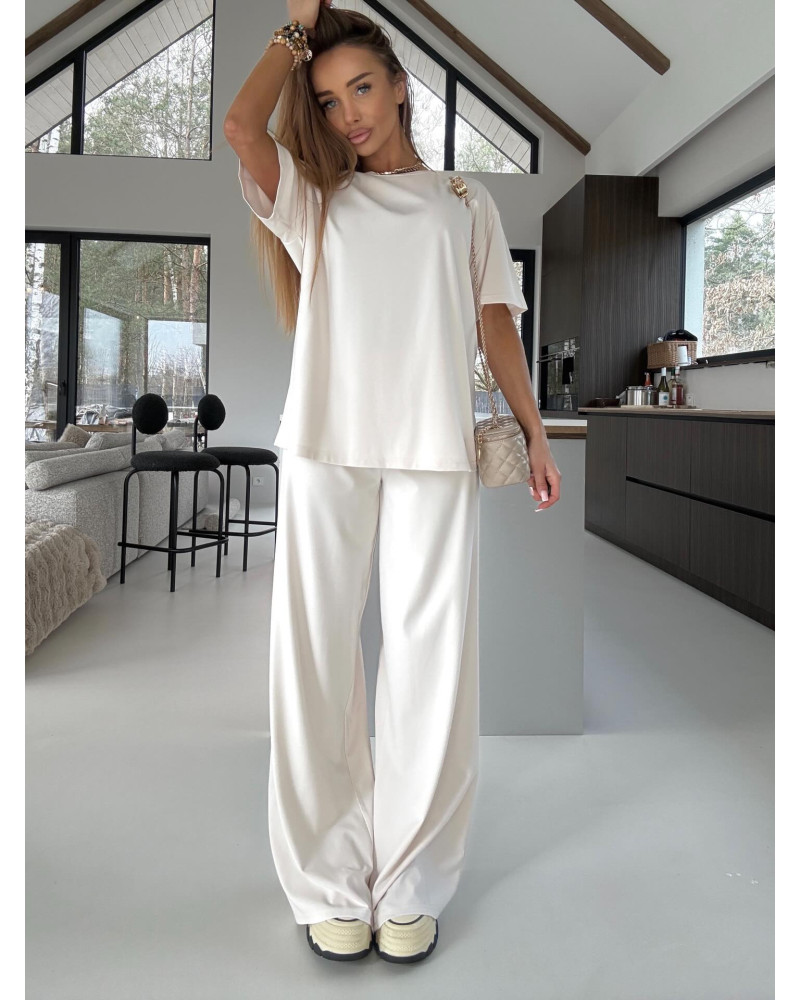 Komplet masełkowy LEA śmietankowy