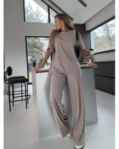 Komplet masełkowy LEA beżowy