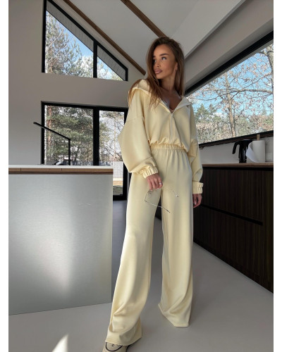 Komplet masełkowy z bluzą LISA bananowy