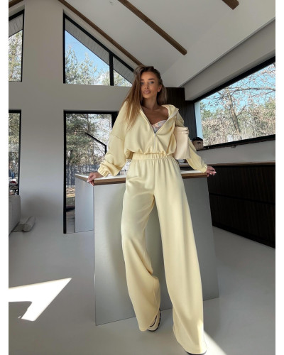 Komplet masełkowy z bluzą LISA bananowy