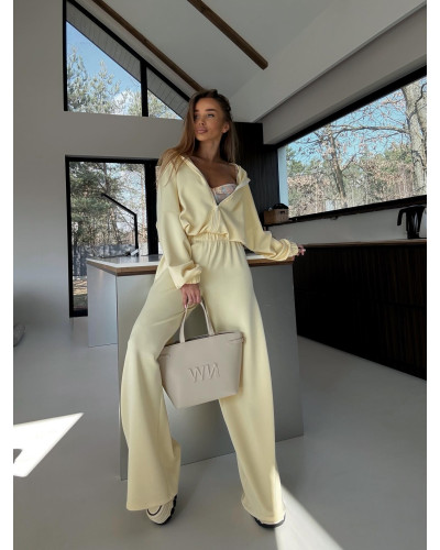 Komplet masełkowy z bluzą LISA bananowy