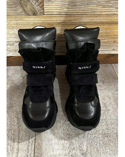 Sneakesy na koturnie Marant By o la la...! czarne