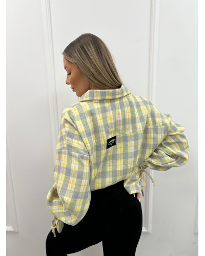 Koszula z wiązanym mankietem La Milla żółta