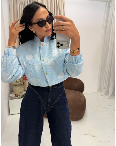 Bomberka w róże La Milla błękitna