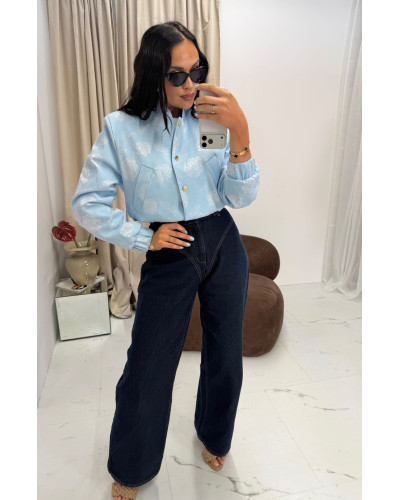 Bomberka w róże La Milla błękitna