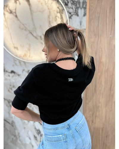 Bluza krótka By o la la...! czarna