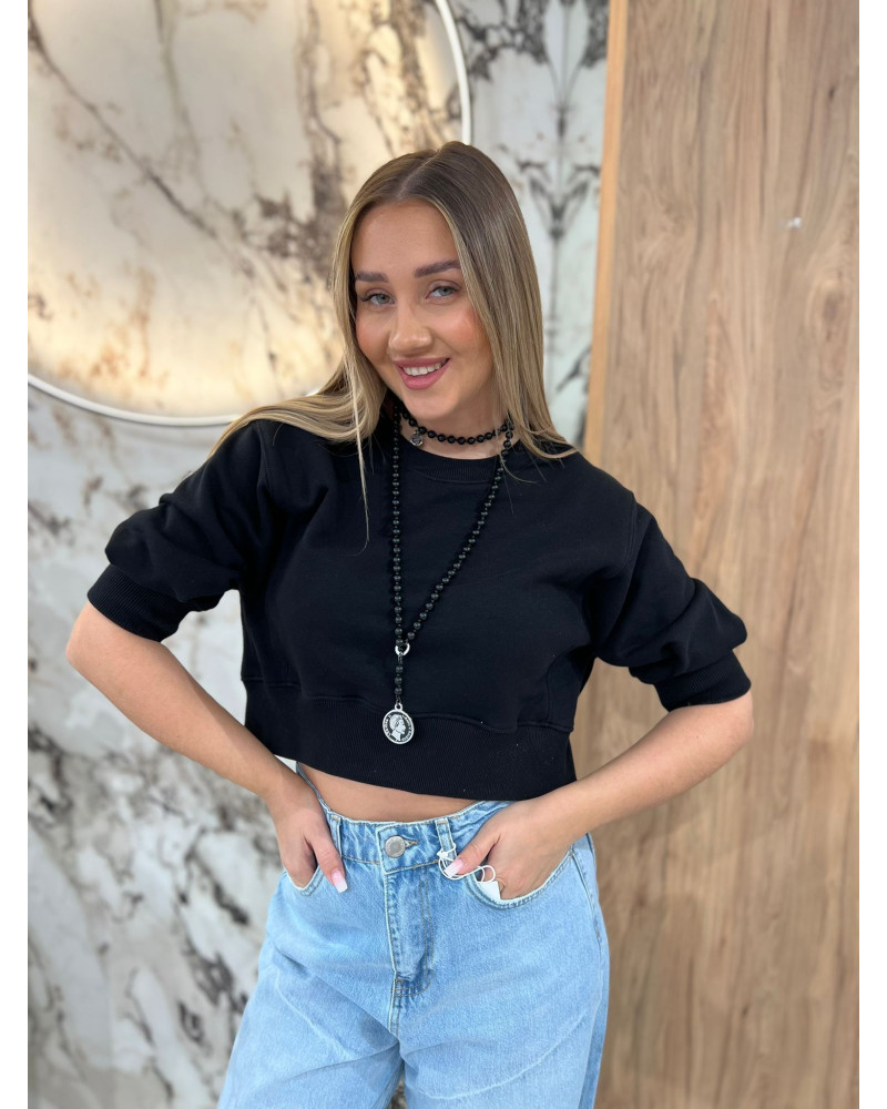 Bluza krótka By o la la...! czarna