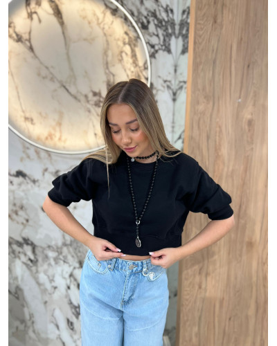 Bluza krótka By o la la...! czarna