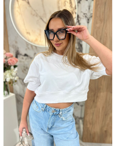 Bluza krótka By o la la...! biała