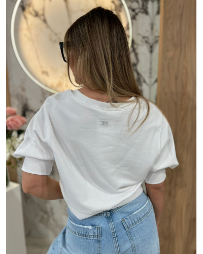 Bluza krótka By o la la...! biała