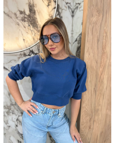 Bluza krótka By o la la...! denim