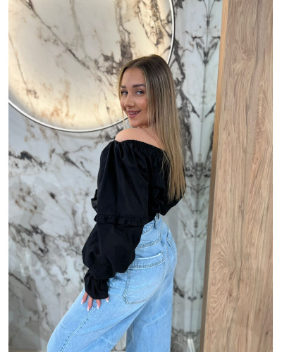 Bluzka hiszpanka By o la la...! czarna